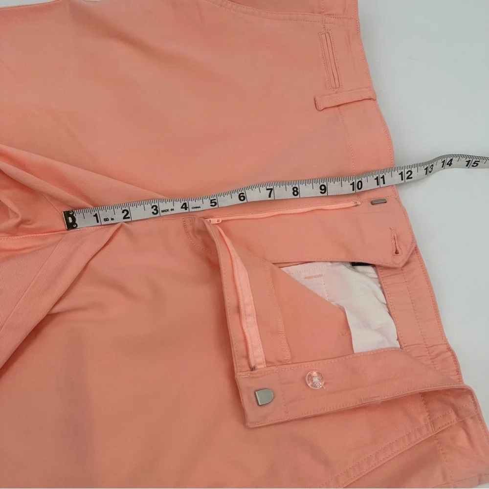 Lands' End Shorts Womens 16 Peach Classic Chino Cotton Stretch 12